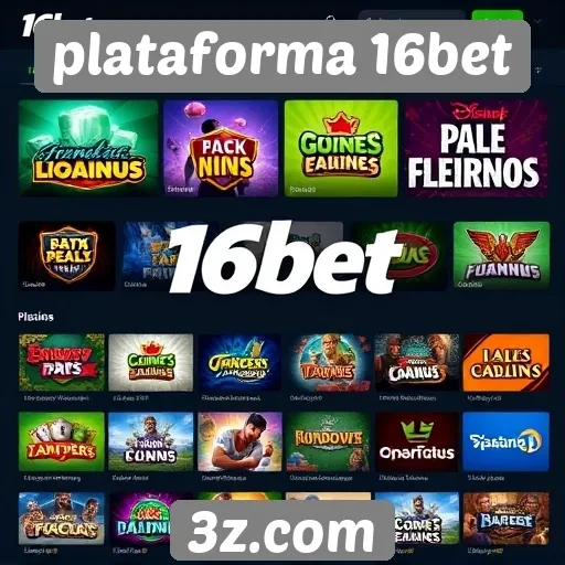 Plataforma 16bet oferece diversidade em jogos online