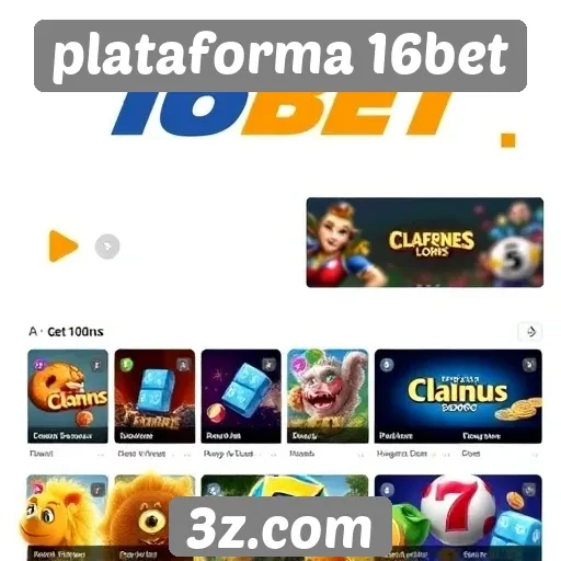 Variedade de jogos oferecidos pela plataforma 16bet